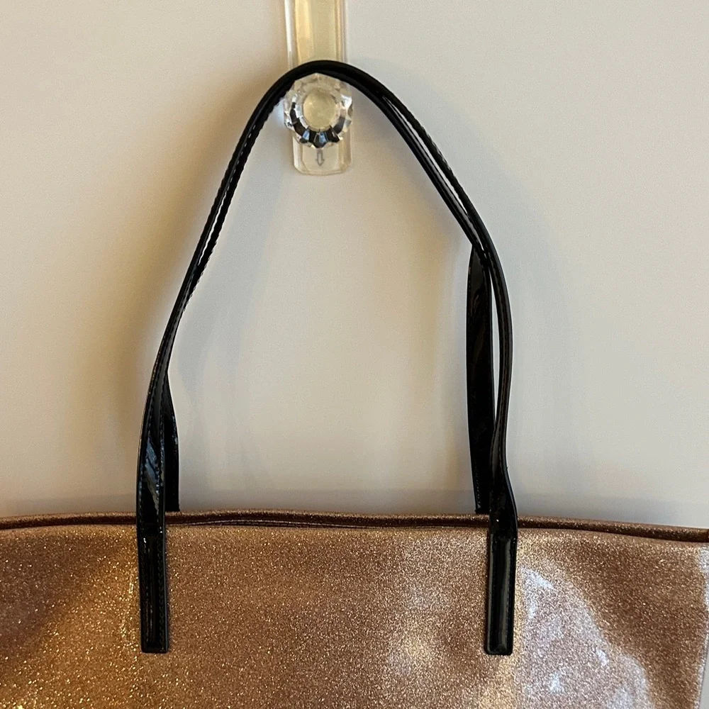 Kate Spade Rose Gold Sparkle Bon Shopper Tote